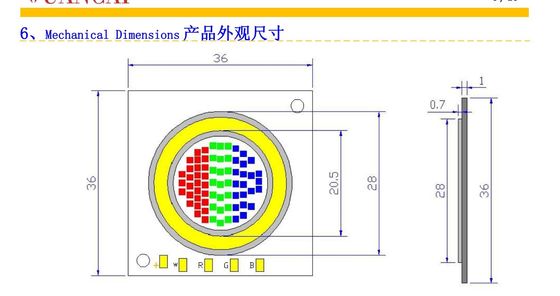 Dalış lambası Cob Led Rgbw